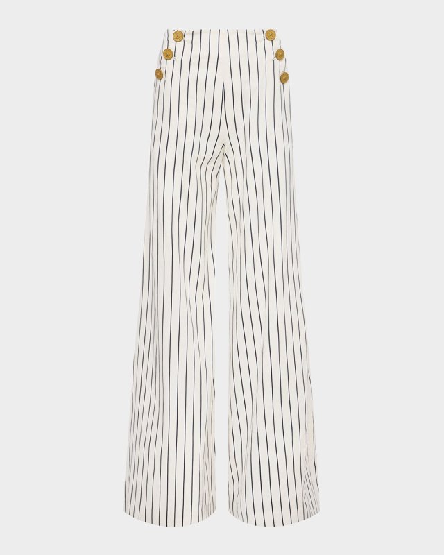 Kingston Striped Wide-Leg Pants